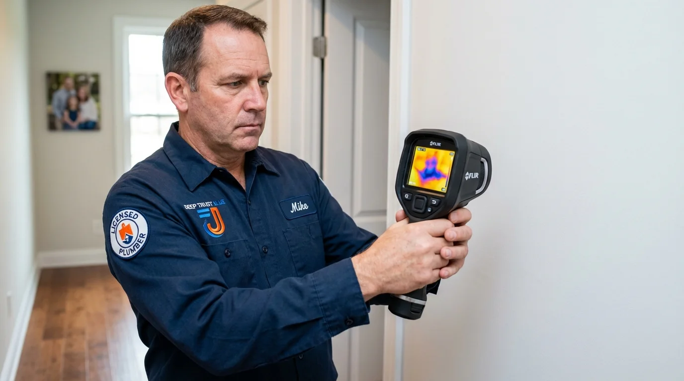 Thermal imaging leak detection by Johns Plumbing LLC in Teaneck